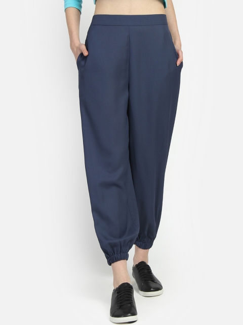 

Yaadleen Women Navy Blue Regular Fit Solid Joggers