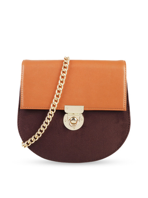 

Metro Brown Solid Sling Bag