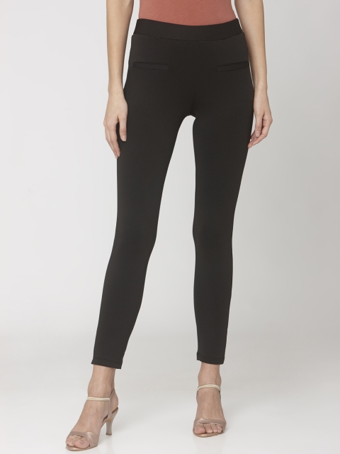 

Smarty Pants Women Black Solid Slim Fit Treggings