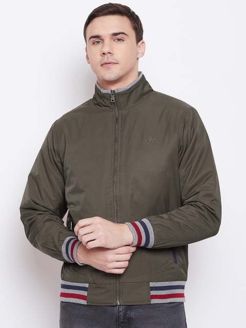 

Duke Men Brown Solid Bomber Jacket