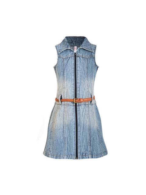 

naughty ninos Girls Blue Solid Shirt Dress