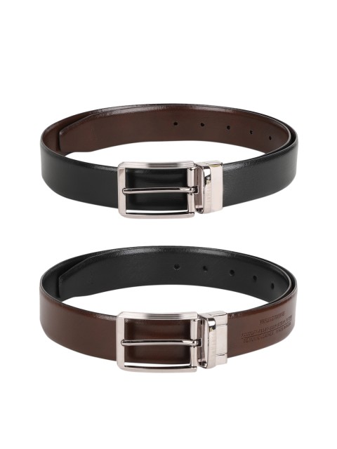 

Van Heusen Men Reversible Textured Belt, Black