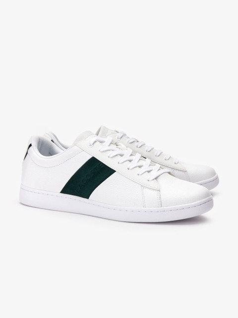 

Lacoste Men White & Green Sneakers
