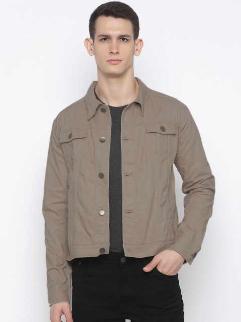 

Nick&Jess Men Taupe Solid Tailored Jacket