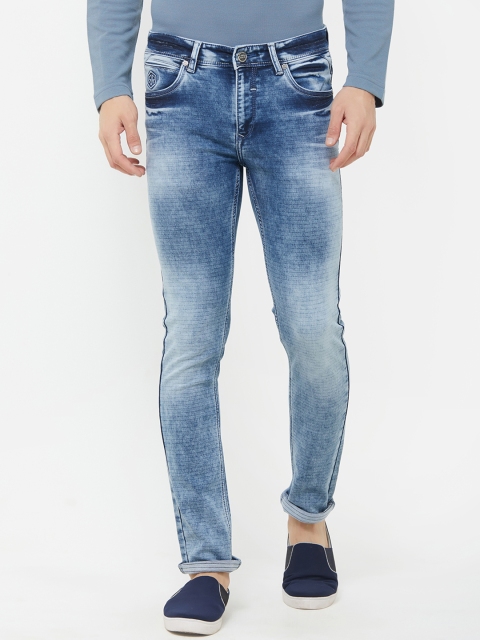 

Road Rockers Men Blue Regular Fit Mid-Rise Clean Look Stretchable Jeans