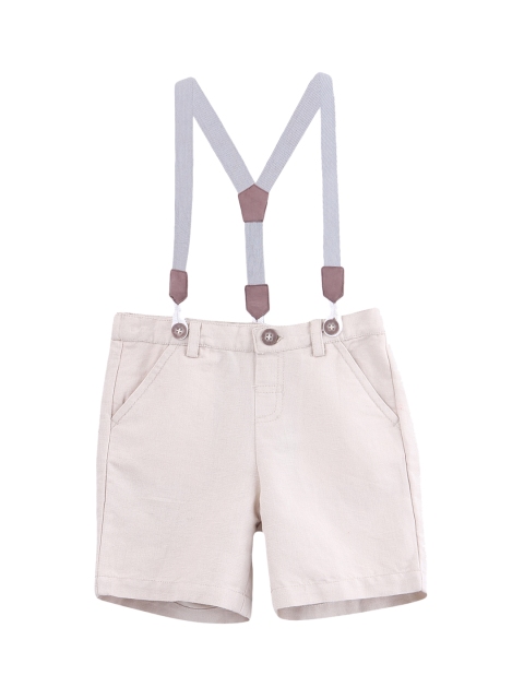 

Beebay Boys Beige Solid Regular Fit Regular Shorts
