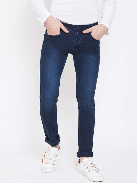 

Duke Men Navy Blue Regular Fit Mid-Rise Clean Look Jeans
