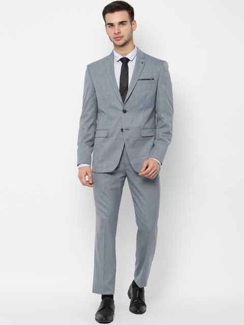 

Allen Solly Men Grey Solid Slim-Fit Single-Breasted Formal Suit