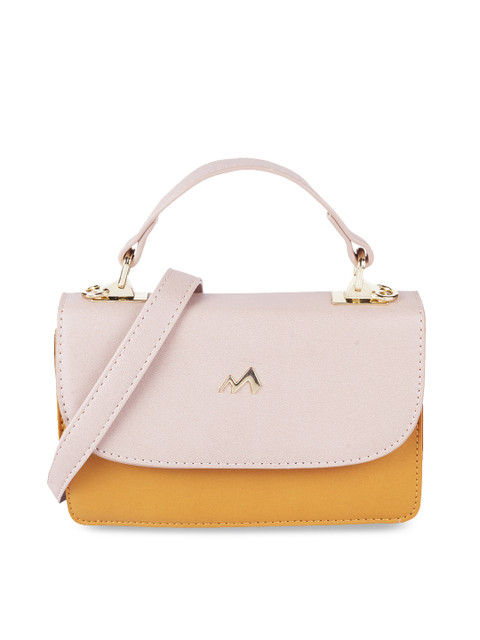 

Metro Pink & Brown Colourblocked Handheld Bag