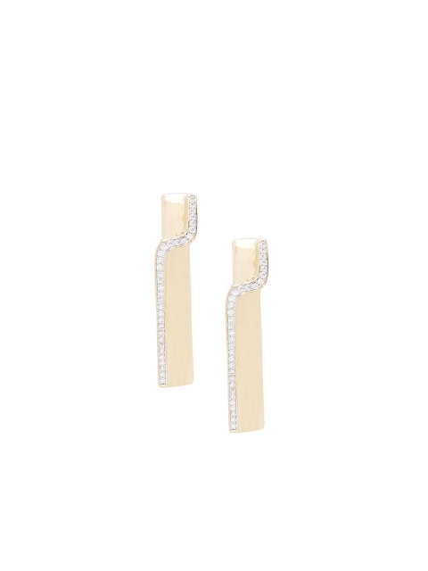 

shaze Gold-Toned Contemporary Studs