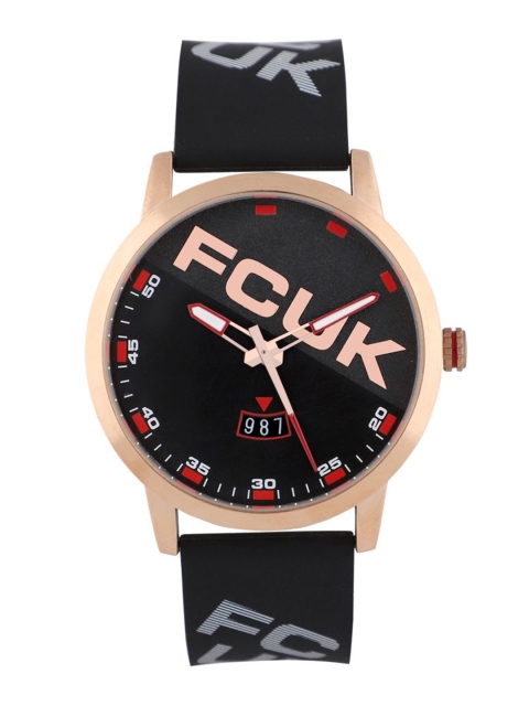 

FCUK Men Black Analogue Watch FK0004C
