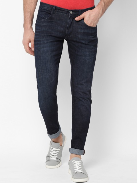 

Allen Solly Men Navy Blue Skinny Fit Mid-Rise Clean Look Stretchable Jeans