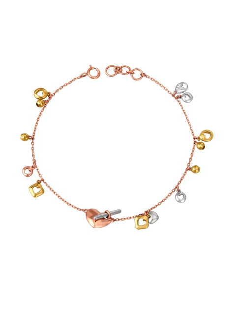 

Mia by Tanishq 14KT Multi Coloured Gold Bracelet, Yellow