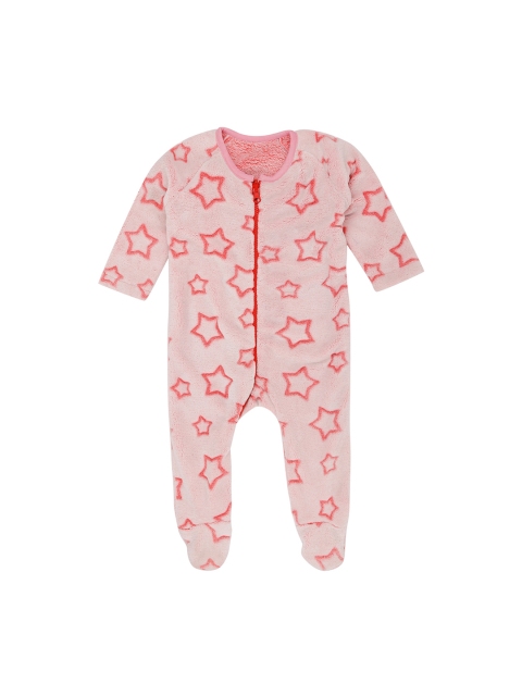 

Pantaloons Baby Girls Pink Printed Sleepsuit