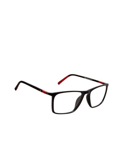 

David Blake Unisex Black Solid Full Rim Rectangle Frames EWDB1983