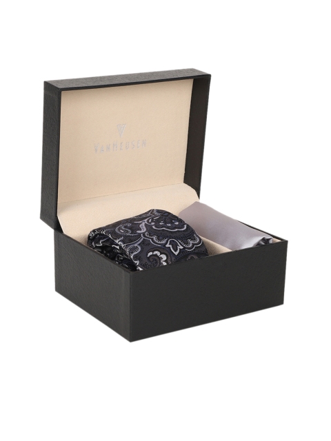

Van Heusen Men Black & Grey Accessory Gift Set