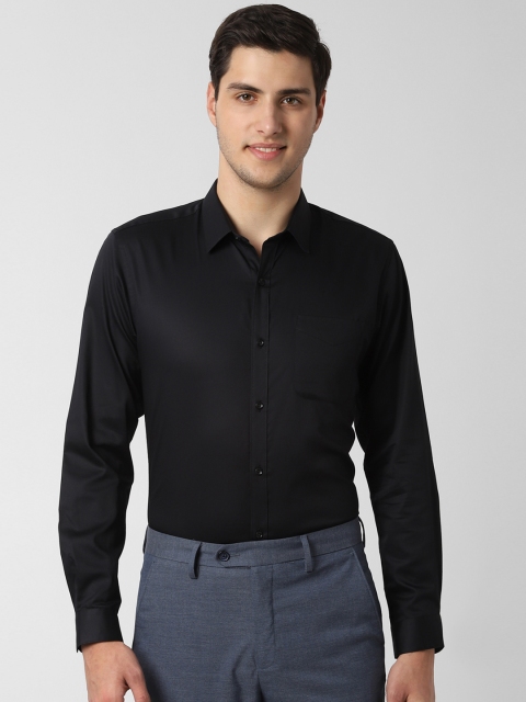 

Peter England Men Black Slim Fit Solid Formal Shirt