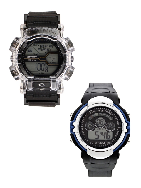 

Fantasy World Kids Pack Of 2 Grey Digital Watch FW-Giftset14-YS-09-BK-YS-02