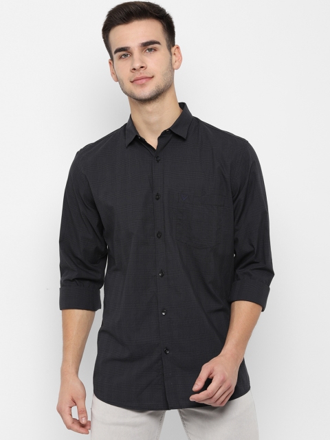 

Allen Solly Men Black Sport Fit Checked Casual Shirt
