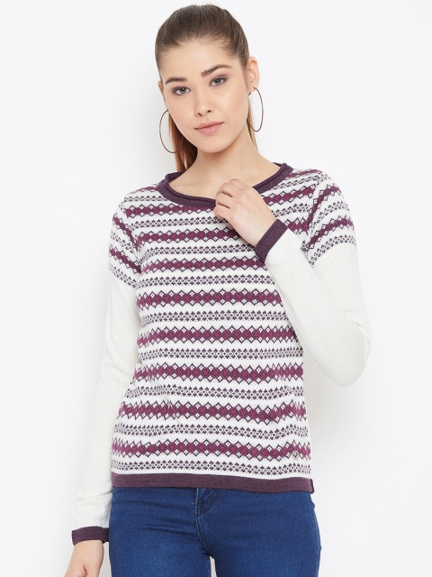 

Duke Women Pink Printed Sweater