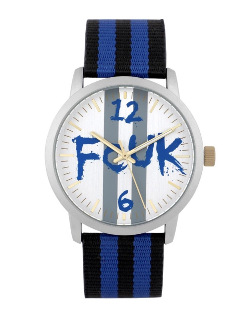 

FCUK Men Silver-Toned Analogue Watch