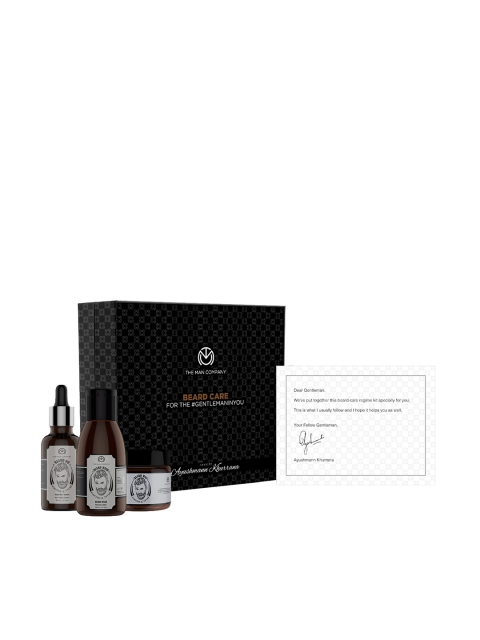 

THE MAN COMPANY Ayushman's Beard Care Box, Black