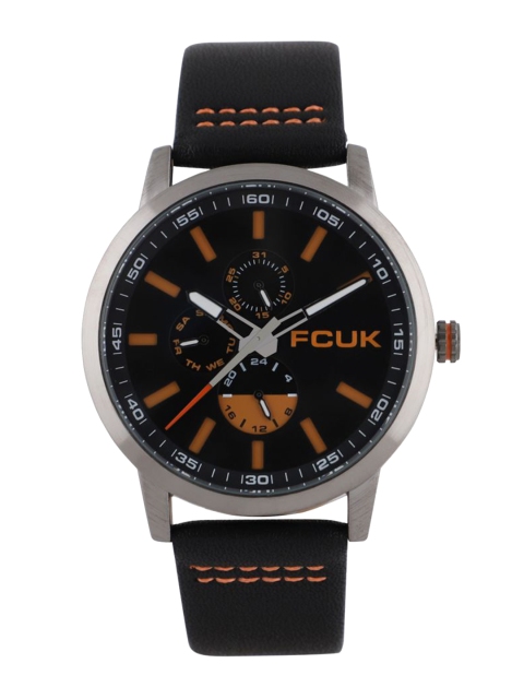 

FCUK Men Black & Brown Analogue Watch FK0006A