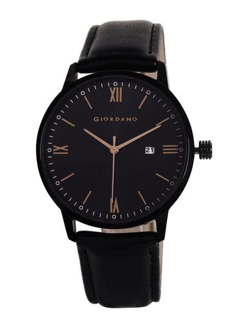 

GIORDANO Men Black Analogue Watch