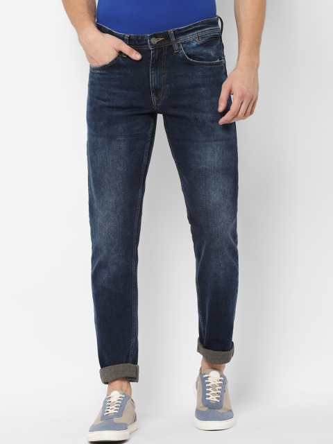 

Allen Solly Sport Men Navy Blue Skinny Fit Mid-Rise Clean Look Jeans