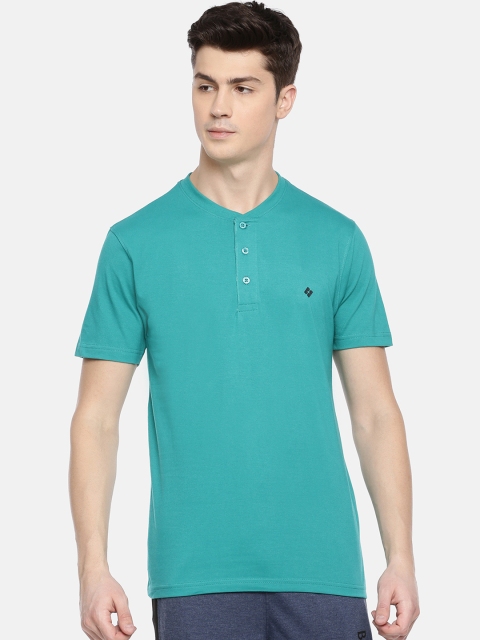 

Dollar Bigboss Men Green Solid Lounge T-Shirt