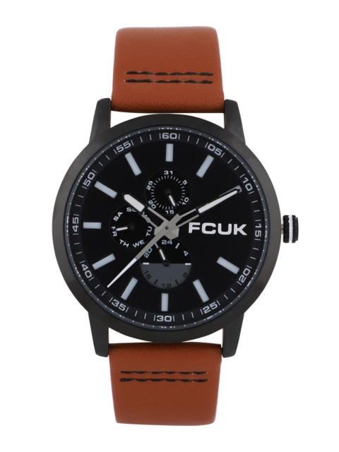 

FCUK Men Black Analogue Watch FK0006C