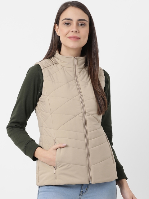 

Monte Carlo Women Beige Solid Padded Jacket