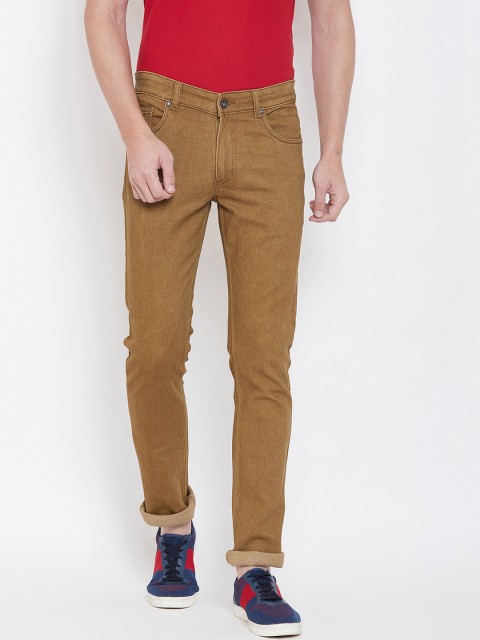 

Duke Men Brown Regular Fit Mid-Rise Clean Look Jeans