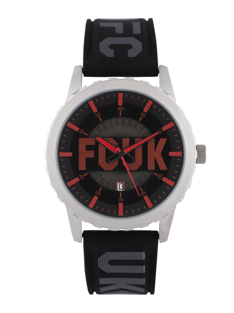

FCUK Men Black & Red Analogue Watch FK0008A