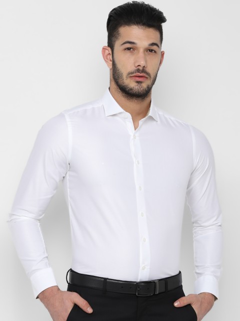 

SIMON CARTER LONDON Men White Slim Fit Solid Formal Shirt