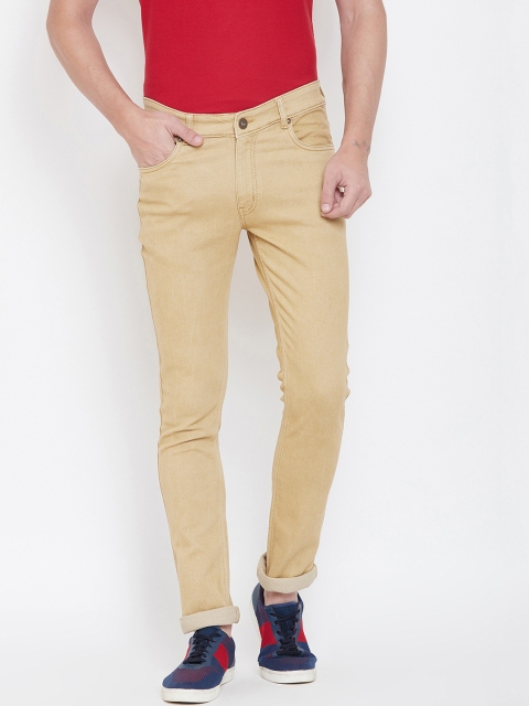 

Duke Men Beige Regular Fit Mid-Rise Clean Look Jeans