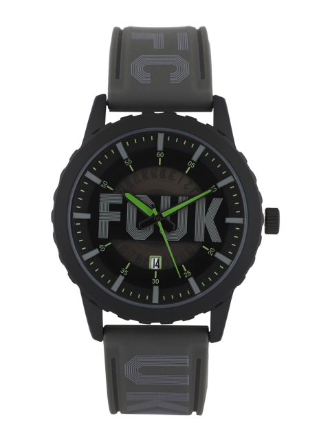

FCUK Men Black & Grey Analogue Watch FK0008E