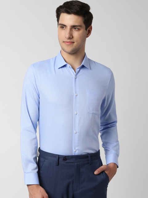 

Peter England Men Blue Slim Fit Solid Formal Shirt