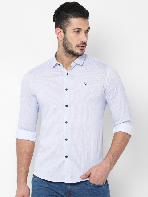 

Allen Solly Men Blue & Off-White Slim Fit Printed Casual Shirt
