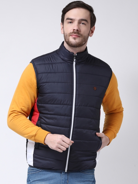 

COBB Men Navy Blue Solid Lightweight Padded Jacket