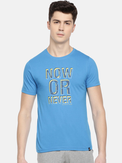 

Dollar Bigboss Men Blue Printed Lounge T-Shirt