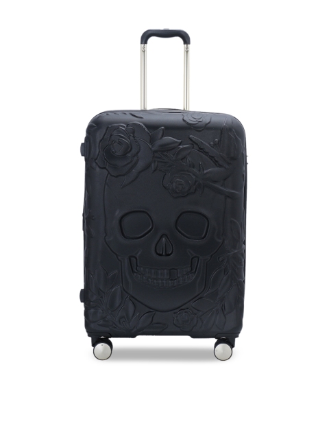 

IT luggage Black Textured Skulls II Hard-Sided Expandable Medium Trolley Suitcase