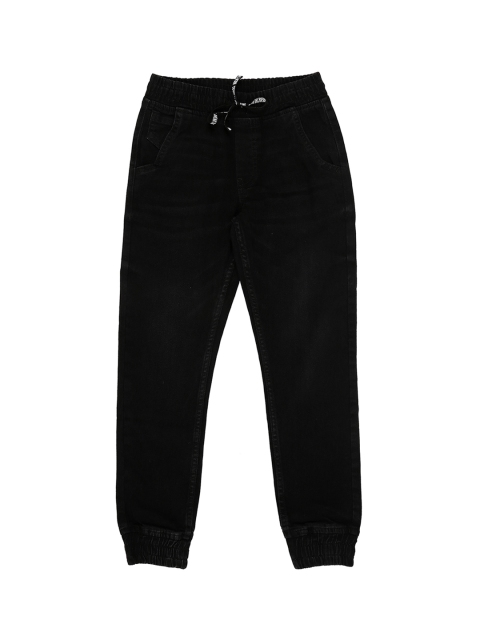 

Pantaloons Junior Boys Black Jogger Mid-Rise Clean Look Jeans