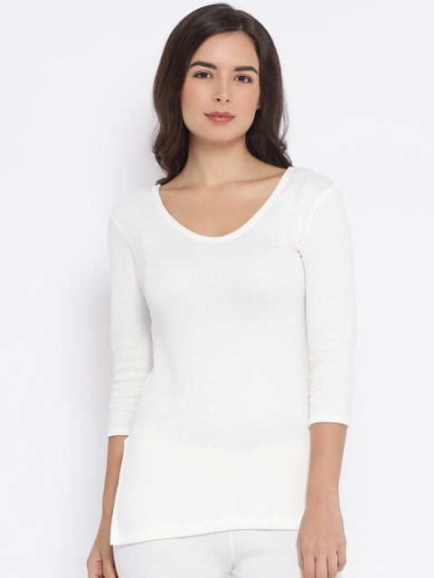 

Macrowoman W-Series Women Off-White Striped Thermal Top