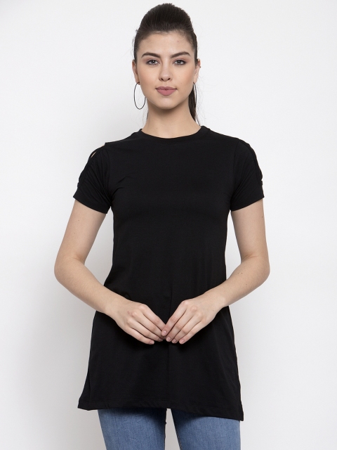 

Kalt Women Black Solid Tunic