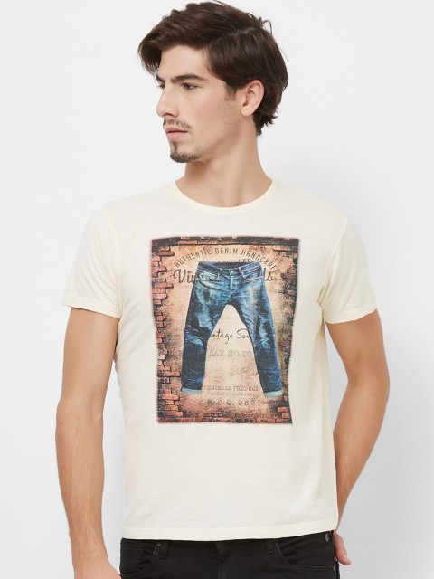 

Killer Men Off-White Printed Round Neck T-shirt