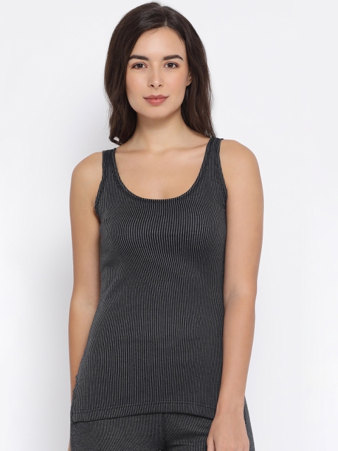 

Macrowoman W-Series Women Black Striped Thermal Top