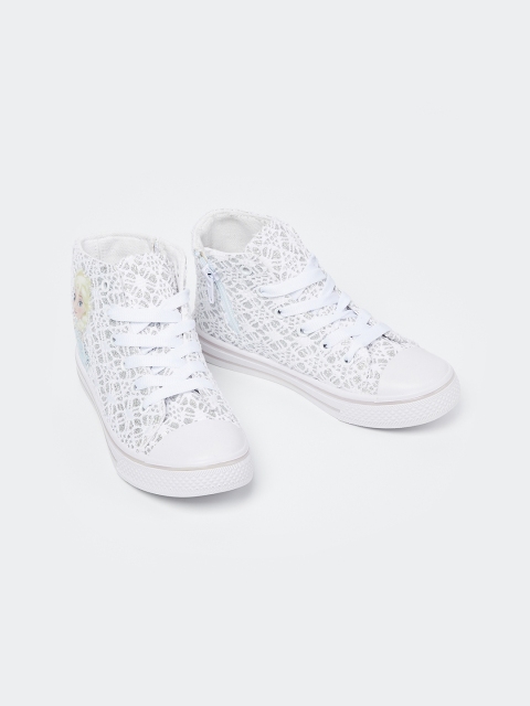 

Fame Forever by Lifestyle Girls White Printed Mid-Top Sneakers