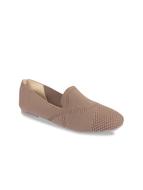 

Flat n Heels Women Khaki Woven Design Loafers