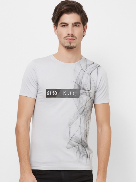 

Killer Men Grey Printed Round Neck T-shirt